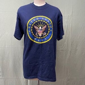 United States Navy Graphic T-Shirt, Size Medium VINTAGE